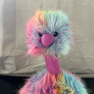 Jellycat Rainbow PomPom Ostrich Plush Toy